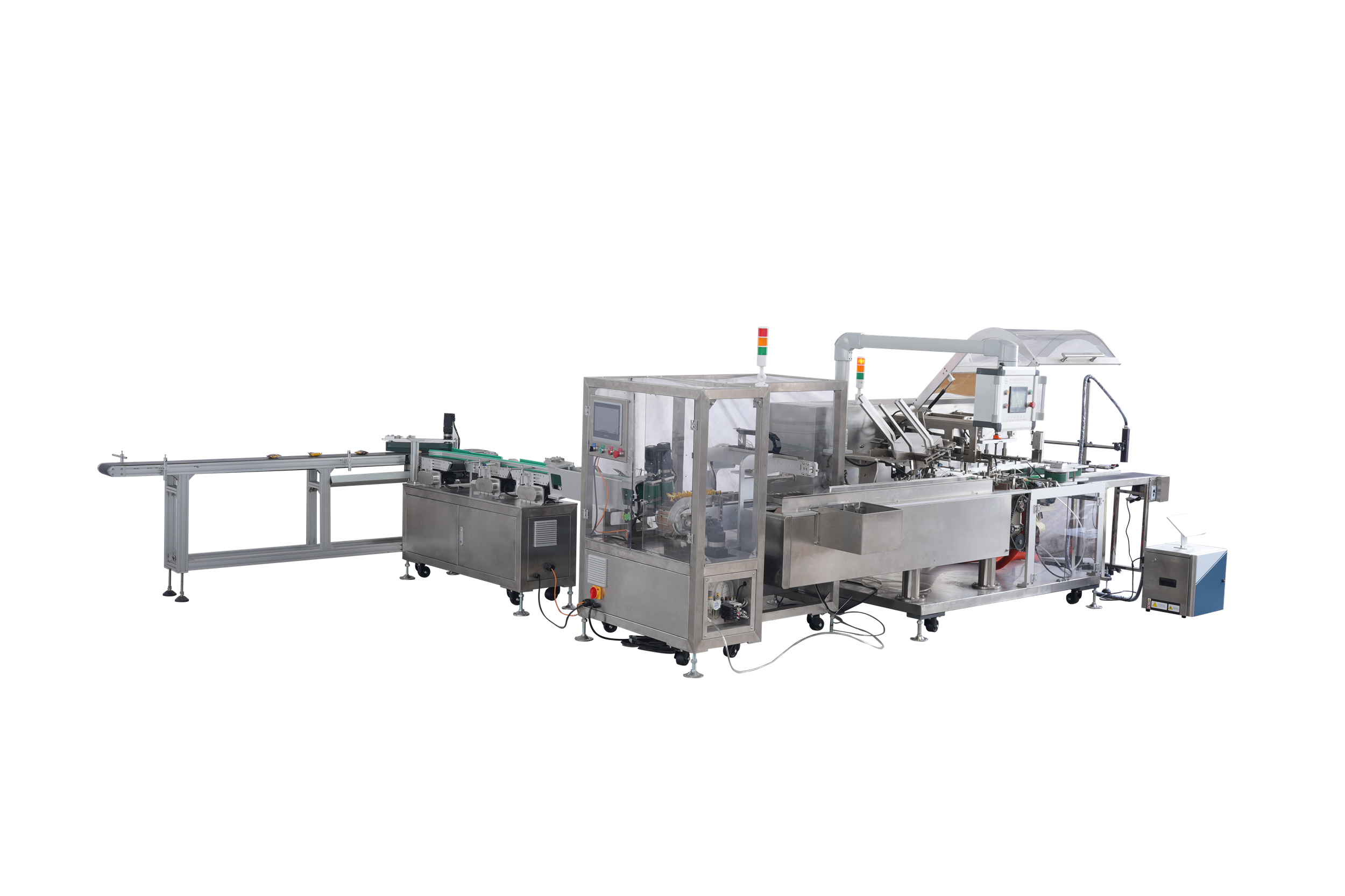 Material processing lineconfiguration box packing machine